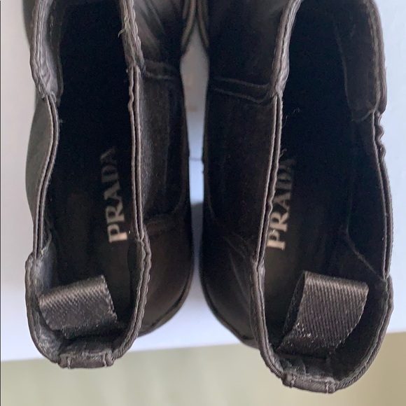 Prada Silky Nylon Chelsea Logo Boot - Picture 13 of 16